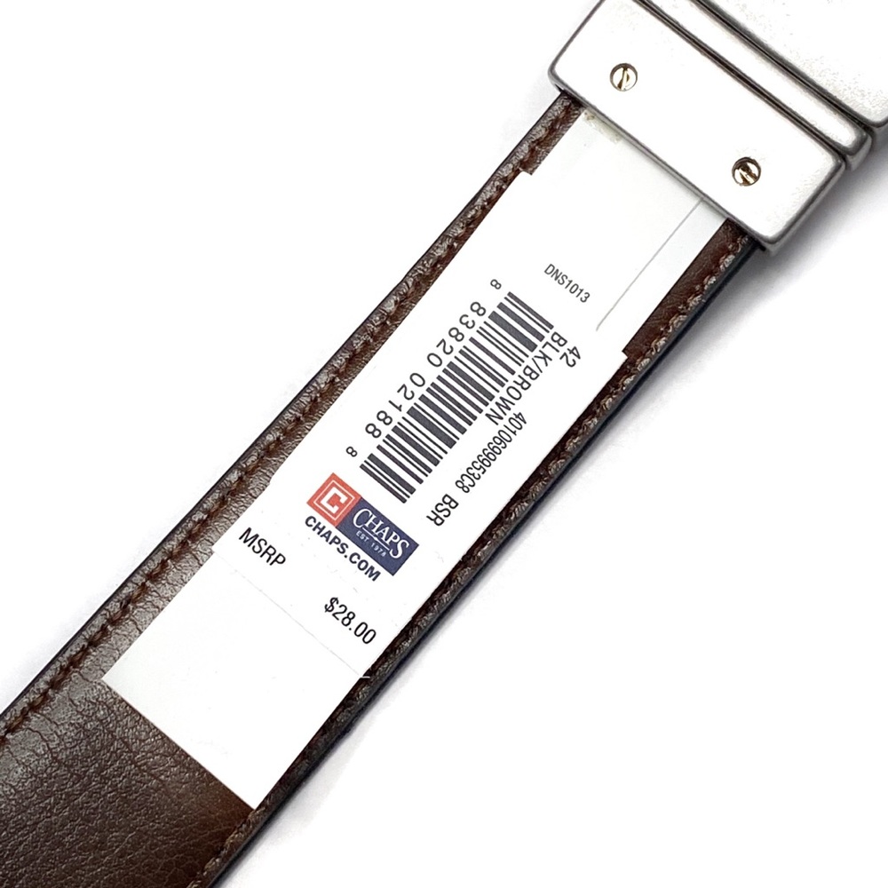 Chaps Men’s Faux Leather Reversible Belt - Picture 10 of 11